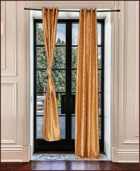 Graceful Polyster Solid Darkening Door Curtain