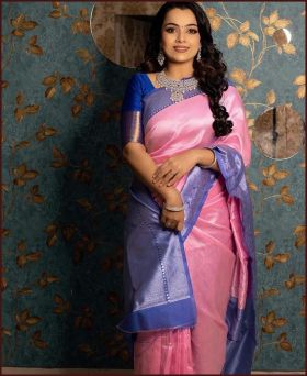 Womens Disigner And Unic Kanjivaram Silk Saree With Blouse Piece