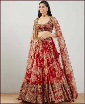Bollywood style Georgette Lehenga Choli For Wedding