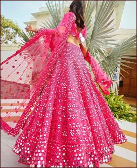 Pink Designer Lehenga Choli For Wedding Function