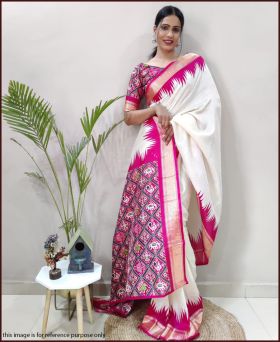 Fancy Dola Silk Weaving Ready to Wear Saree