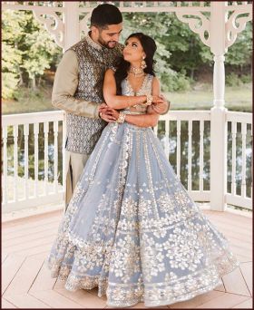 Bollywood Style Heavy Soft Net Lehenga Choli With Foil Paper And Embroidery Work With Dupatta