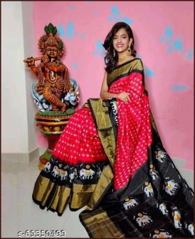 Latest Pink Printed Cotton Saree for Casual Wear 